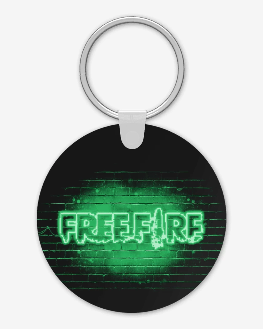 Llavero Free fire neon verde