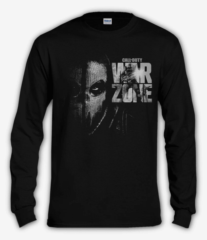 Polera manga larga Negro de Warzone