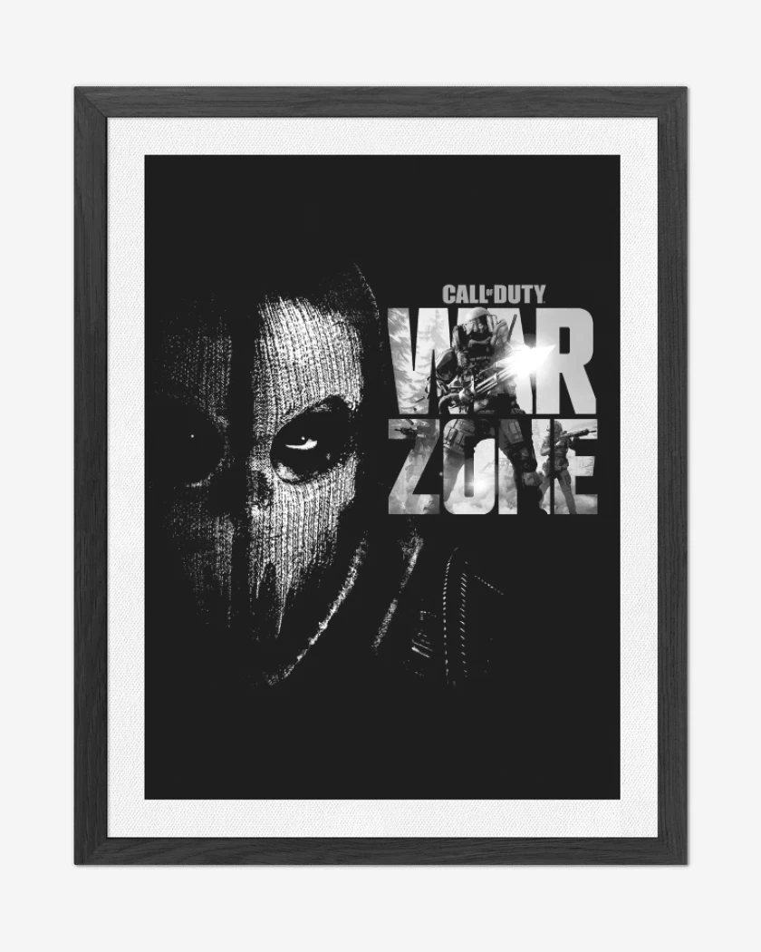 Cuadro decorativo Negro de Warzone
