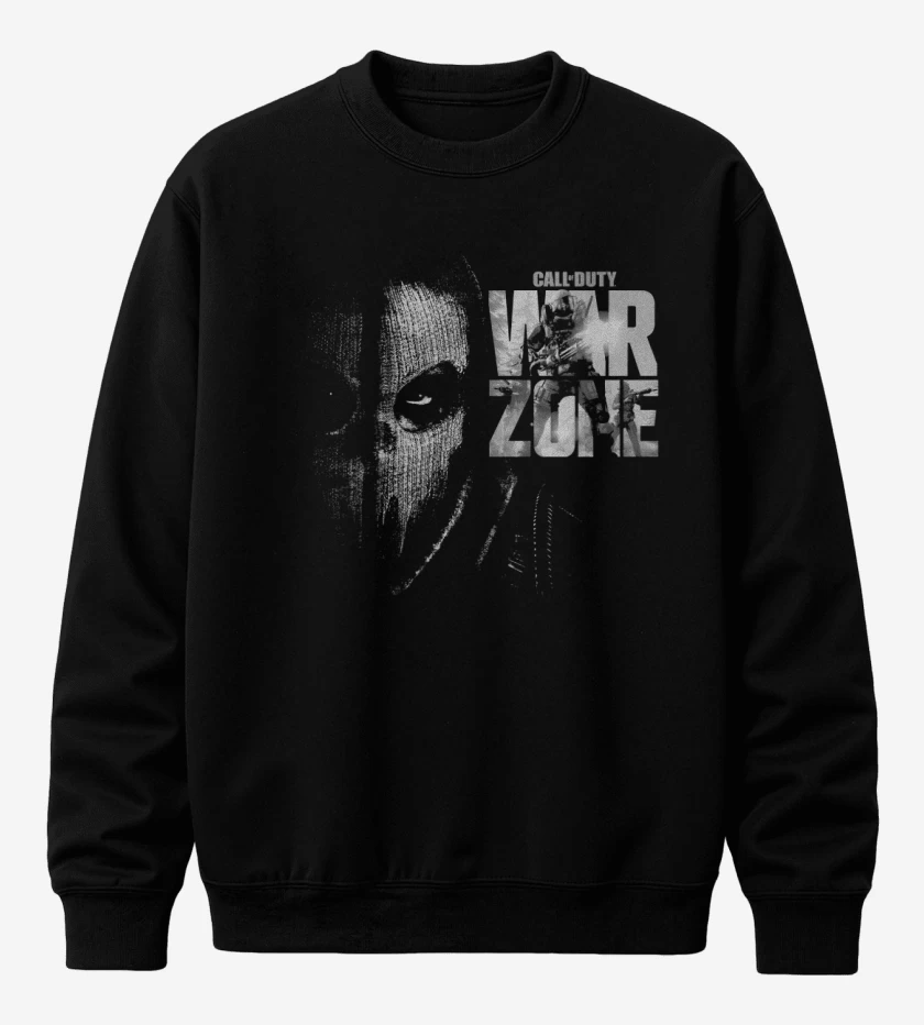 Poleron polo Negro de Warzone
