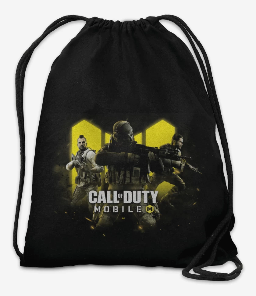 Mochila Negro de Call of duty mobile