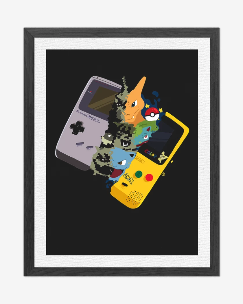 Cuadro decorativo Gameboy pokemon