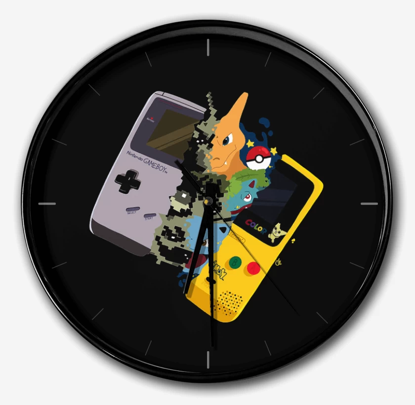 Reloj Negro de Gameboy pokemon