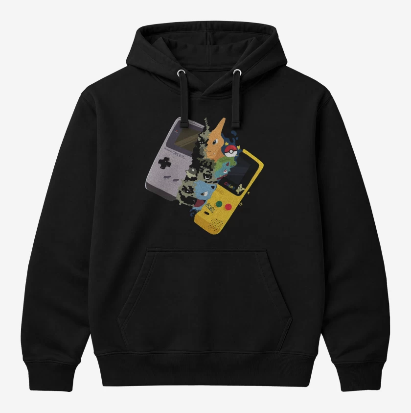 Polerón Canguro Negro de Gameboy pokemon
