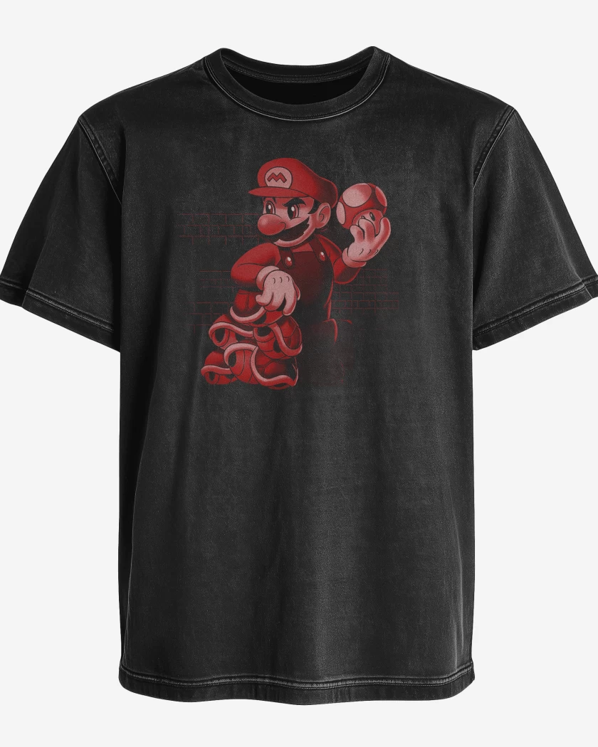 Polera desgastada Bigote bros 