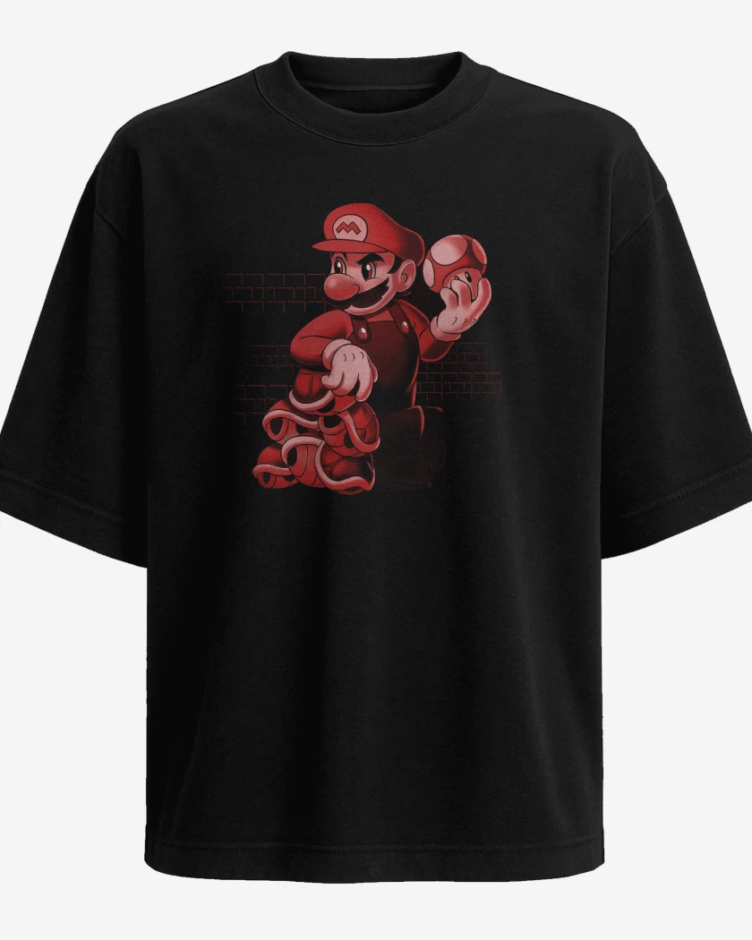Polera Oversize Bigote bros 