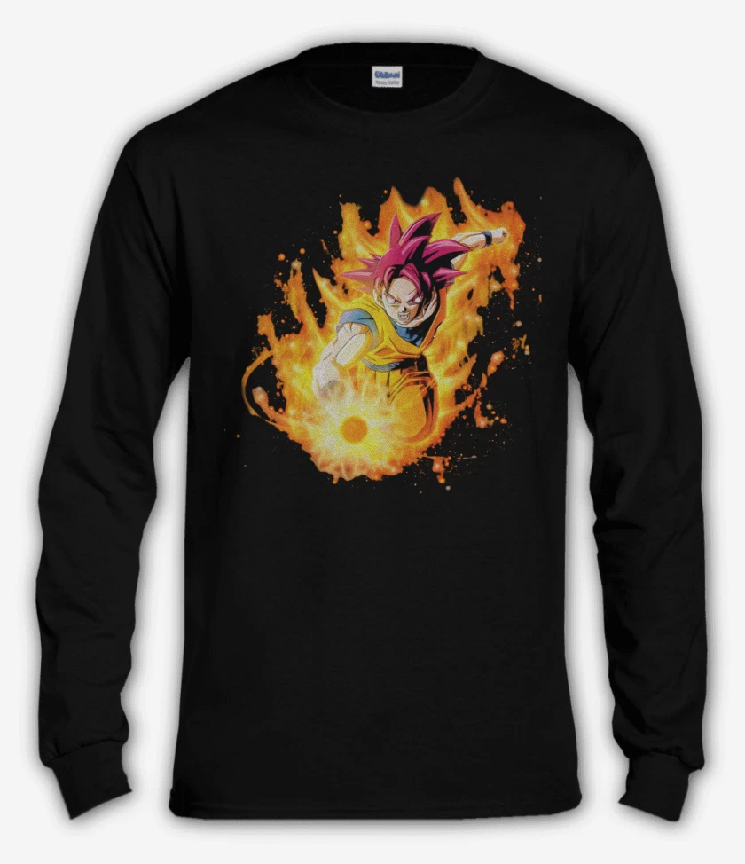 Polera manga larga Negro de God mode