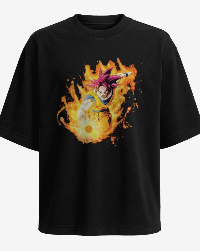 Polera Oversize Negro de God mode