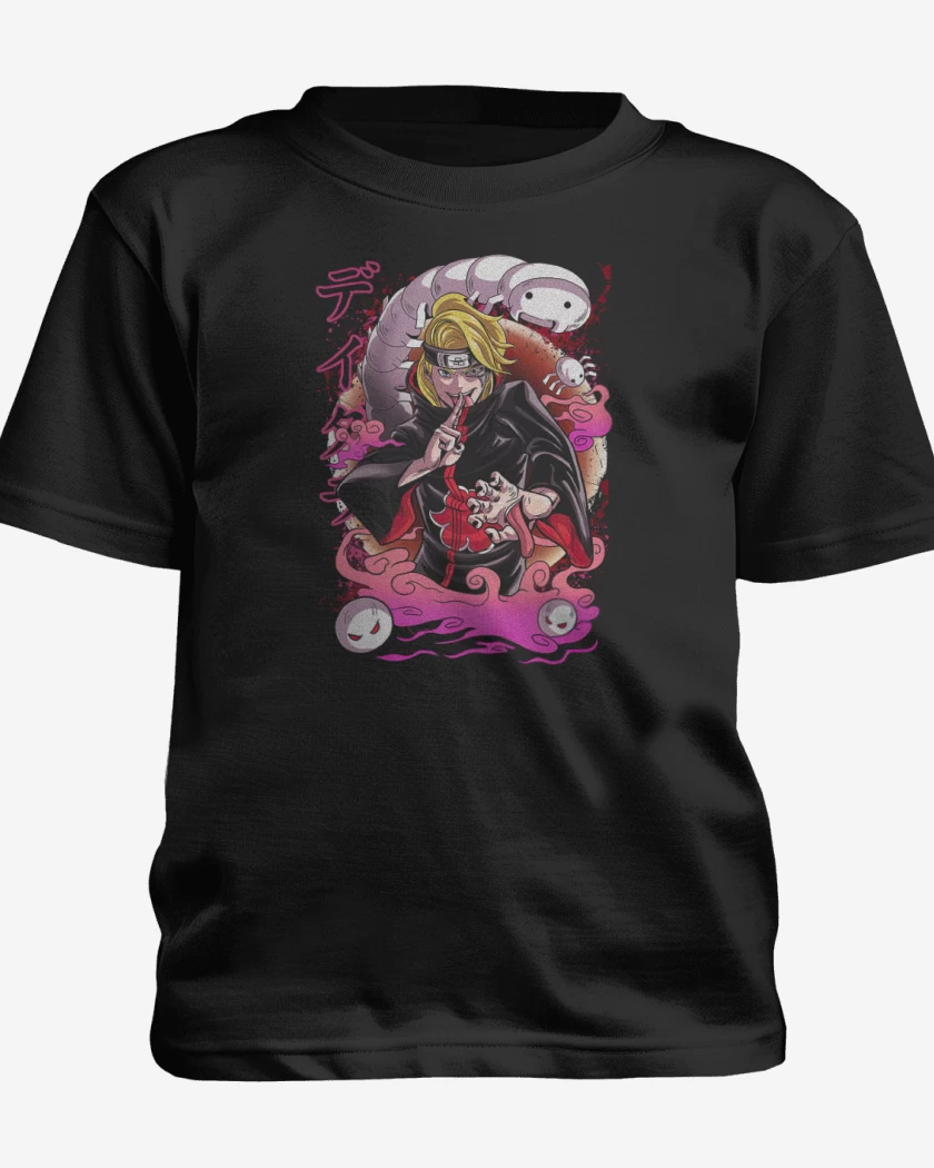 Polera de niño Negro de Deidara
