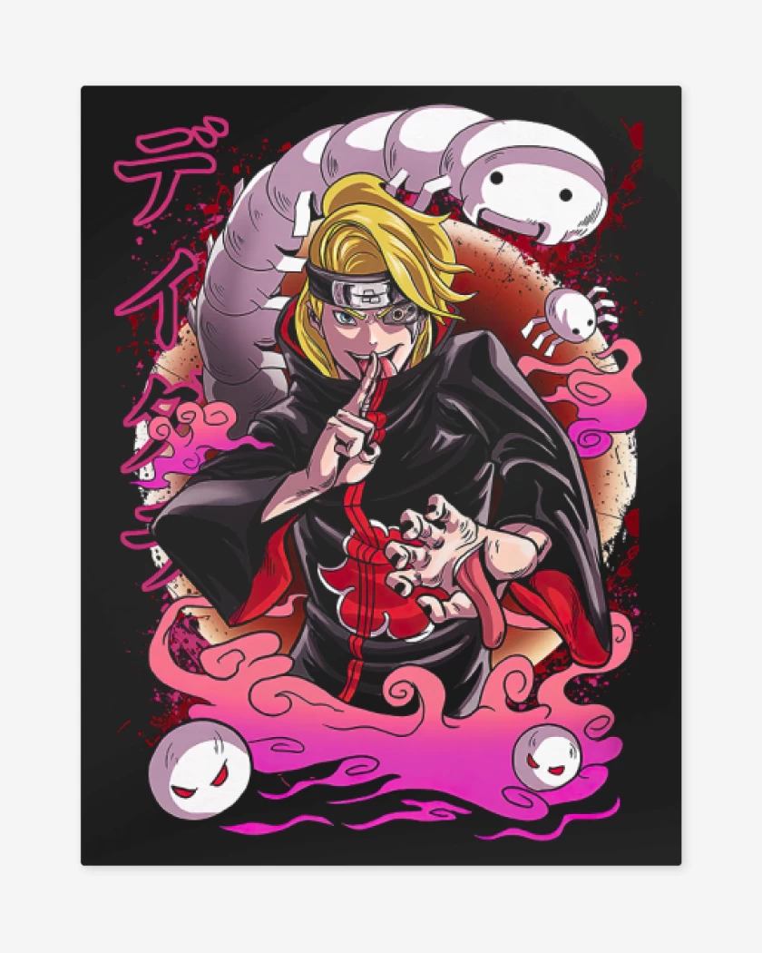 Print metalico Negro de Deidara