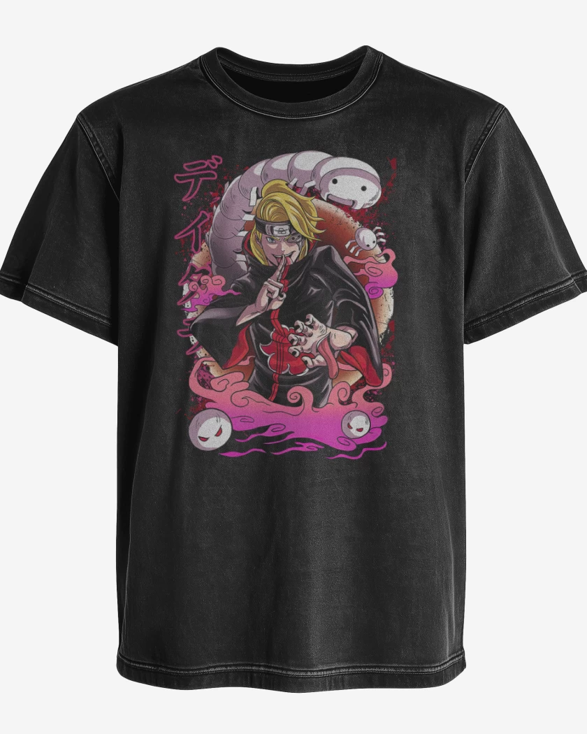 Polera desgastada Deidara