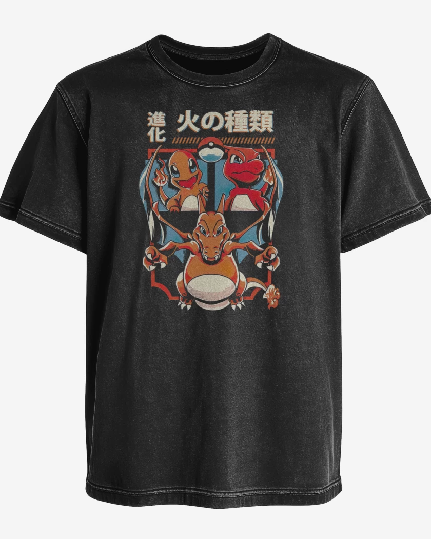 Polera desgastada Equipo Fuego