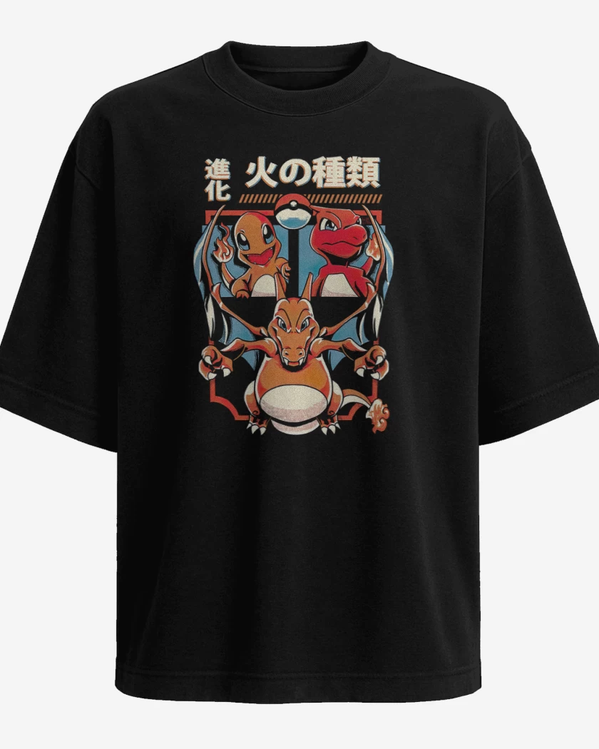 Polera Oversize Equipo Fuego