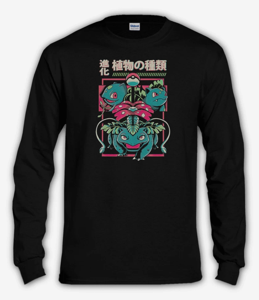 Polera manga larga Negro de Equipo Planta