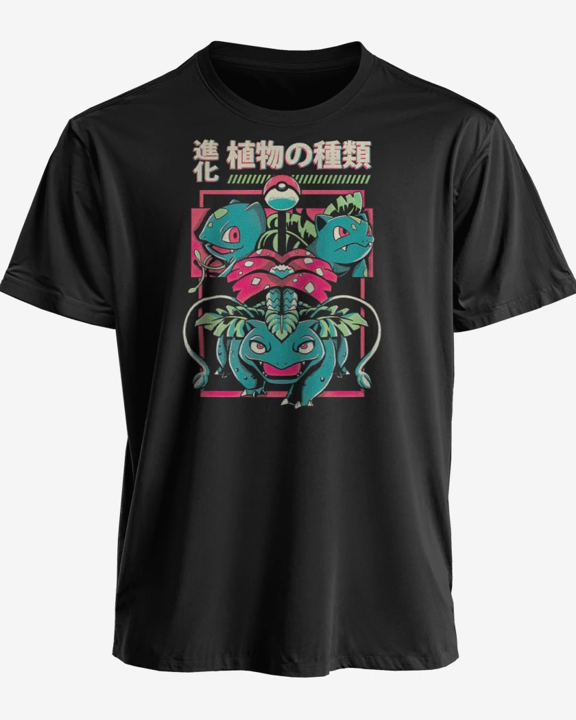 Polera premium Negro de Equipo Planta