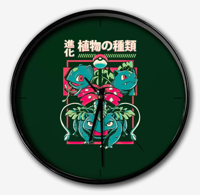 Reloj Verde Bosque de Equipo Planta
