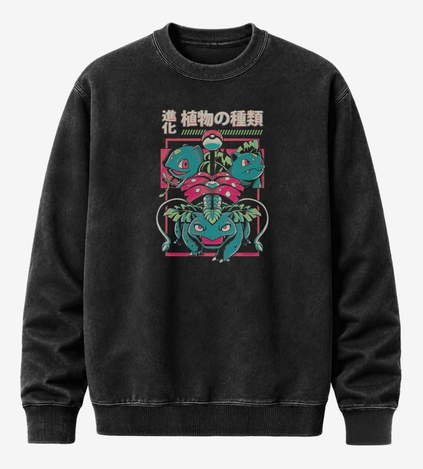 Poleron Polo Acid Wash Negro de Equipo Planta