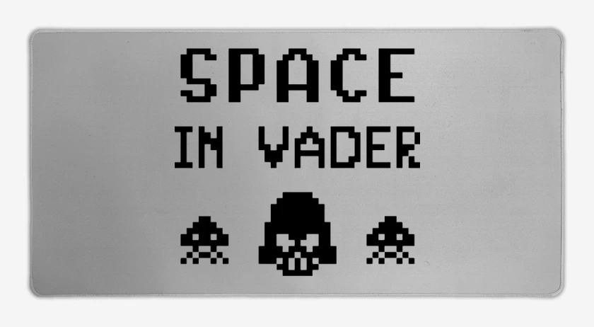 Mouse pad Gamer Gris Melange de Space In Vader