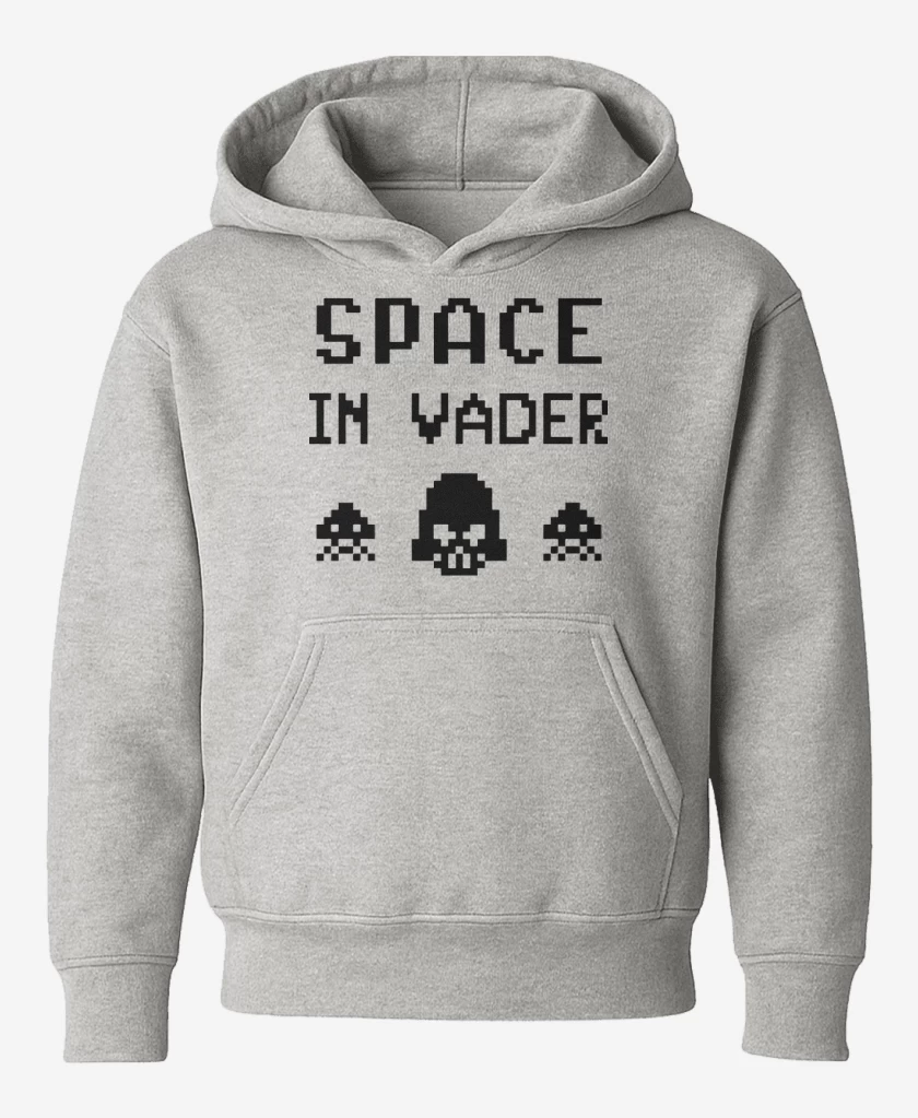 Poleron de niño Gris Melange de Space In Vader