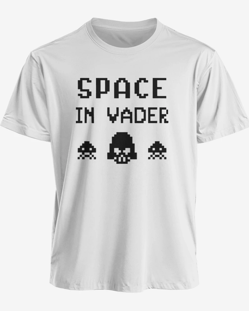 Polera premium Blanco de Space In Vader