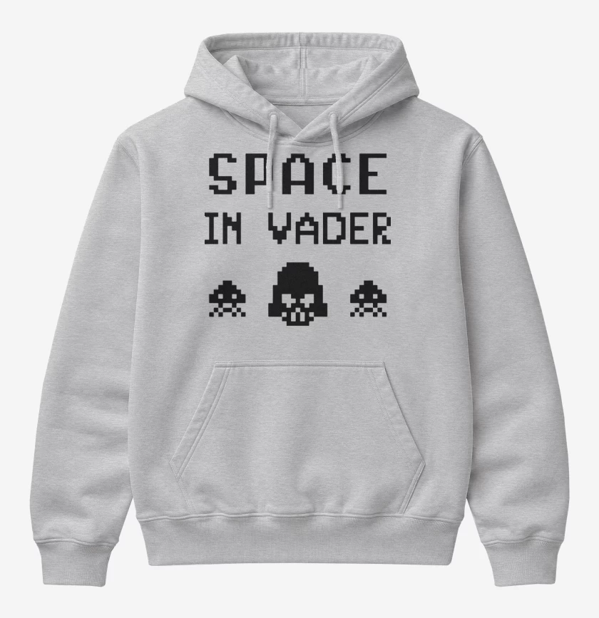 Poleron Canguro básico Gris Melange de Space In Vader