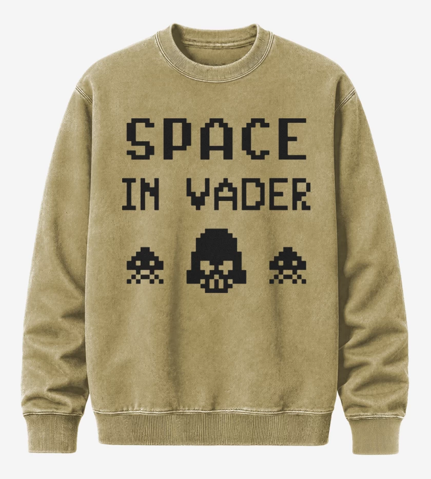 Poleron Polo Acid Wash Beige de Space In Vader