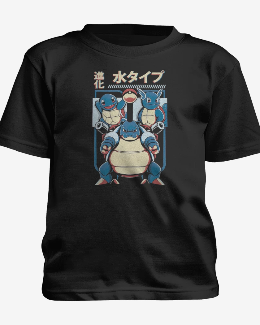 Polera de niño Negro de Equipo Agua