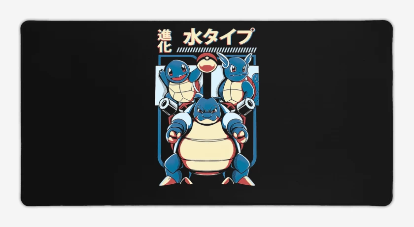 Mouse pad Gamer Negro de Equipo Agua