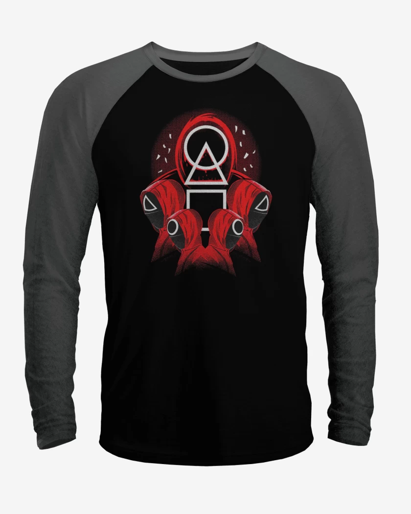 Polera Raglan Negro / Negro Heather de El juego