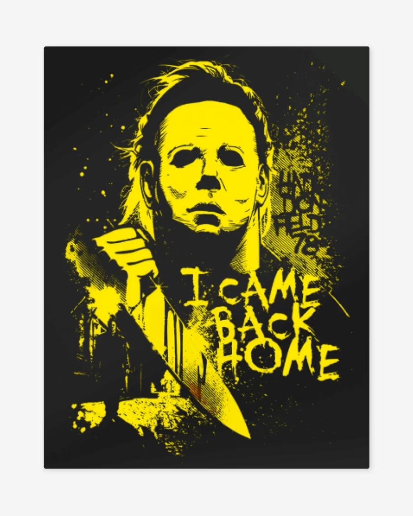Print metalico Negro de Michael mayers