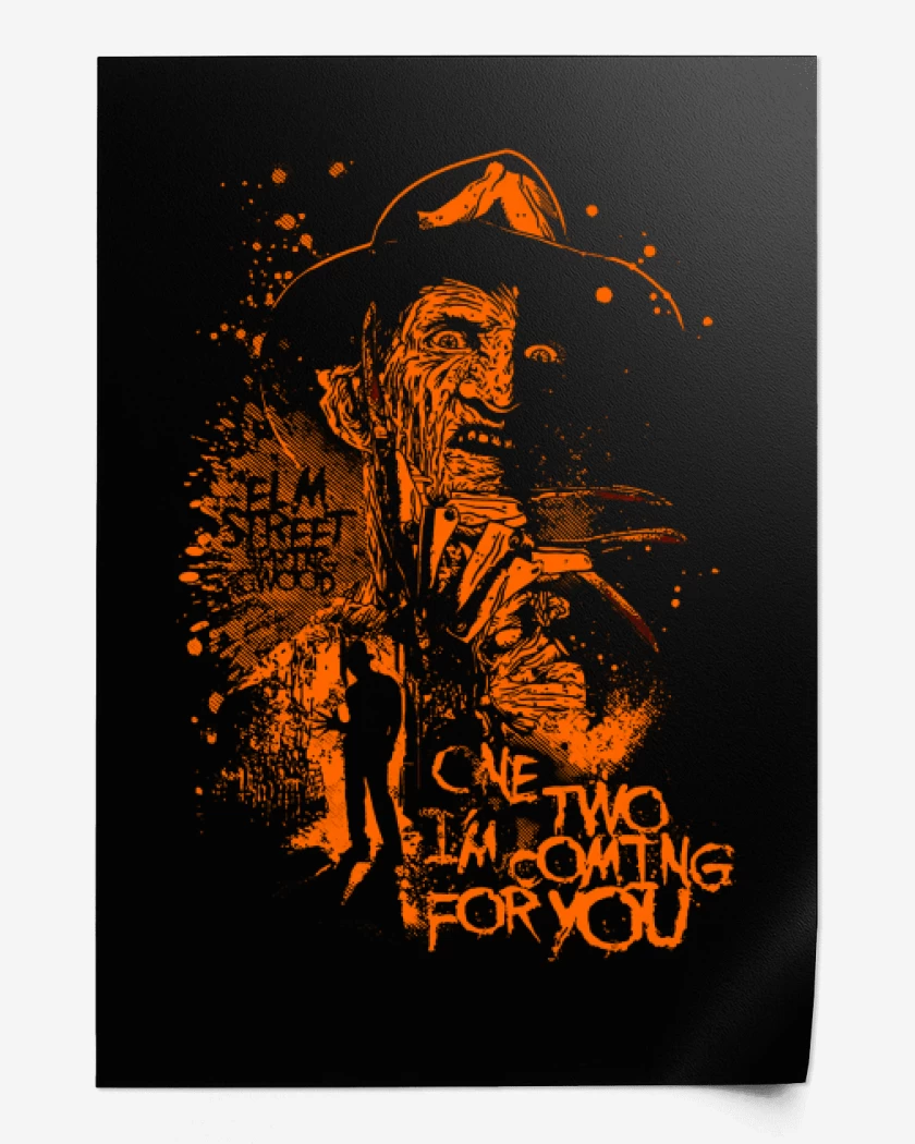 Print freddy krueger