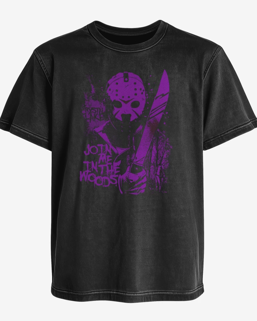 Polera desgastada Negro de Jason 
