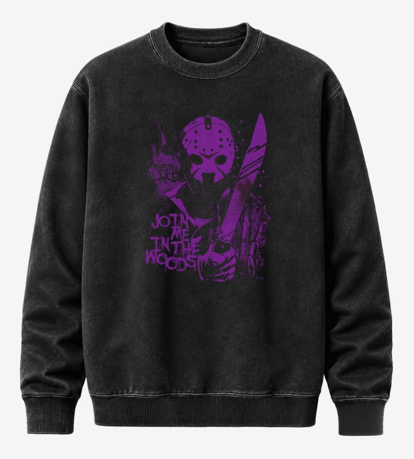 Poleron Polo Acid Wash Negro de Jason 