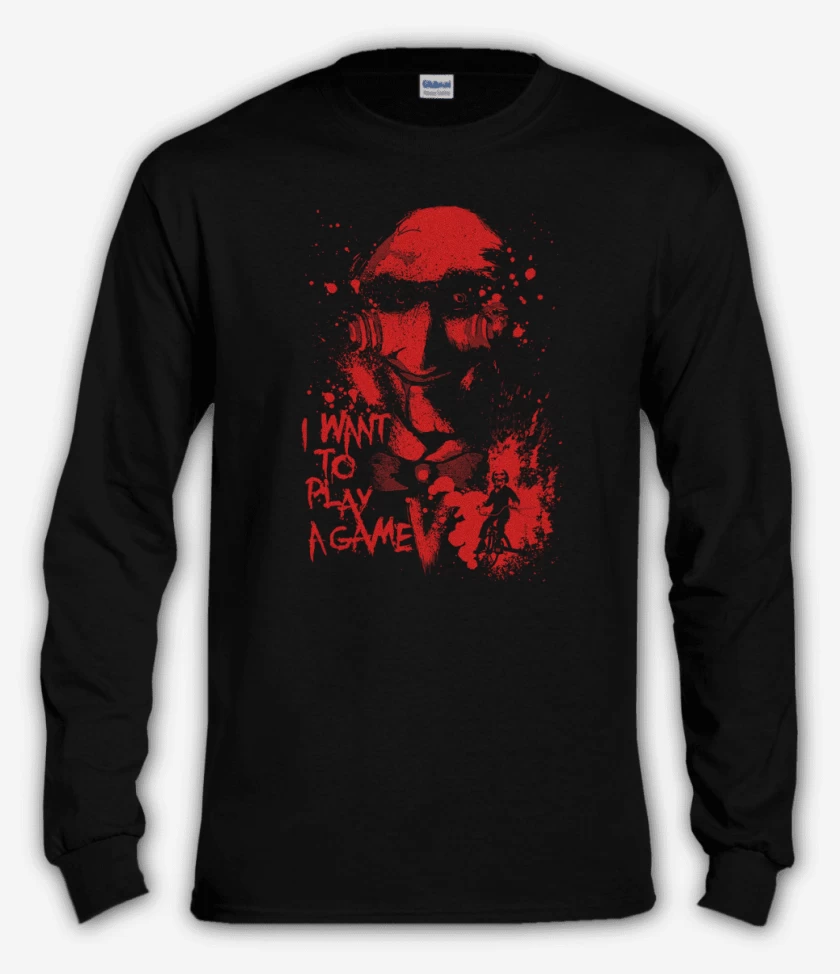 Polera manga larga Negro de Saw 