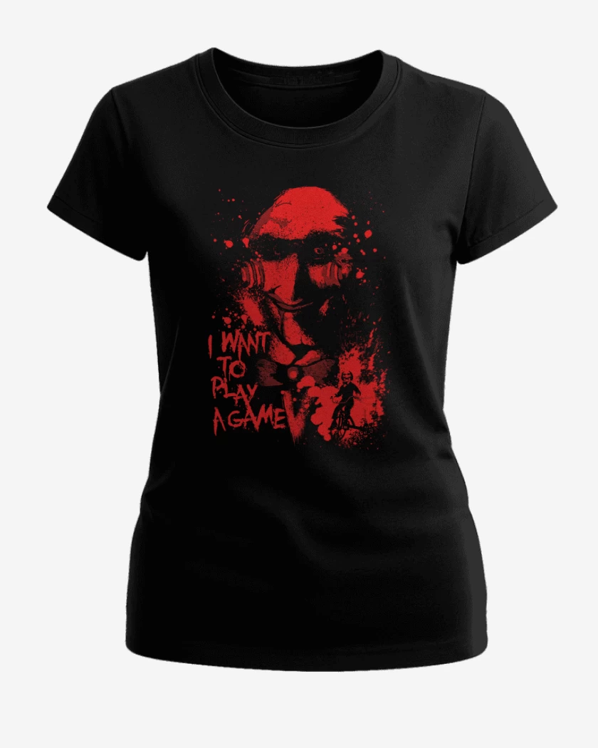 Polera de Mujer Negro de Saw 