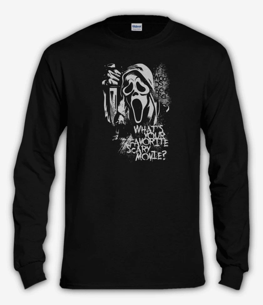 Polera manga larga Negro de Scream