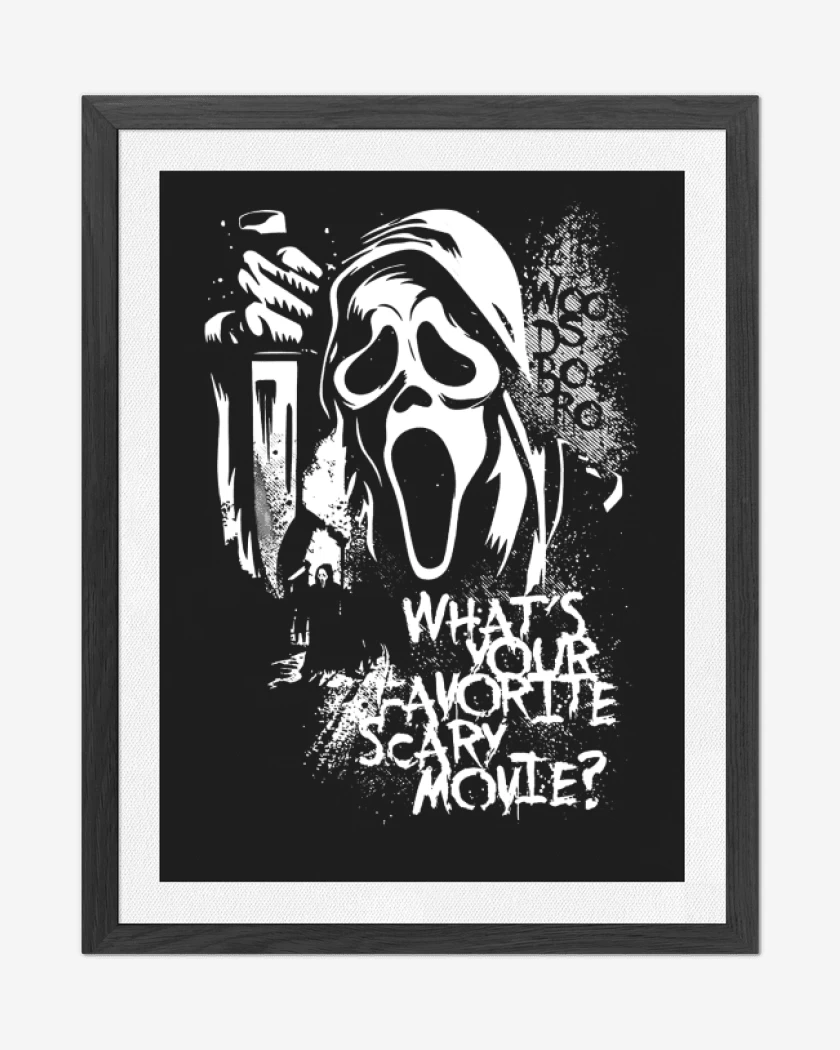 Cuadro decorativo Negro de Scream