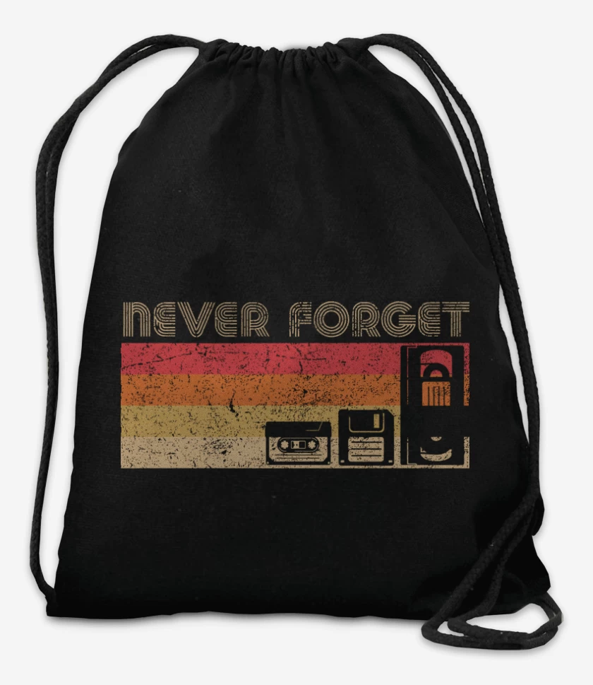 Mochila Negro de Never forget oleskul