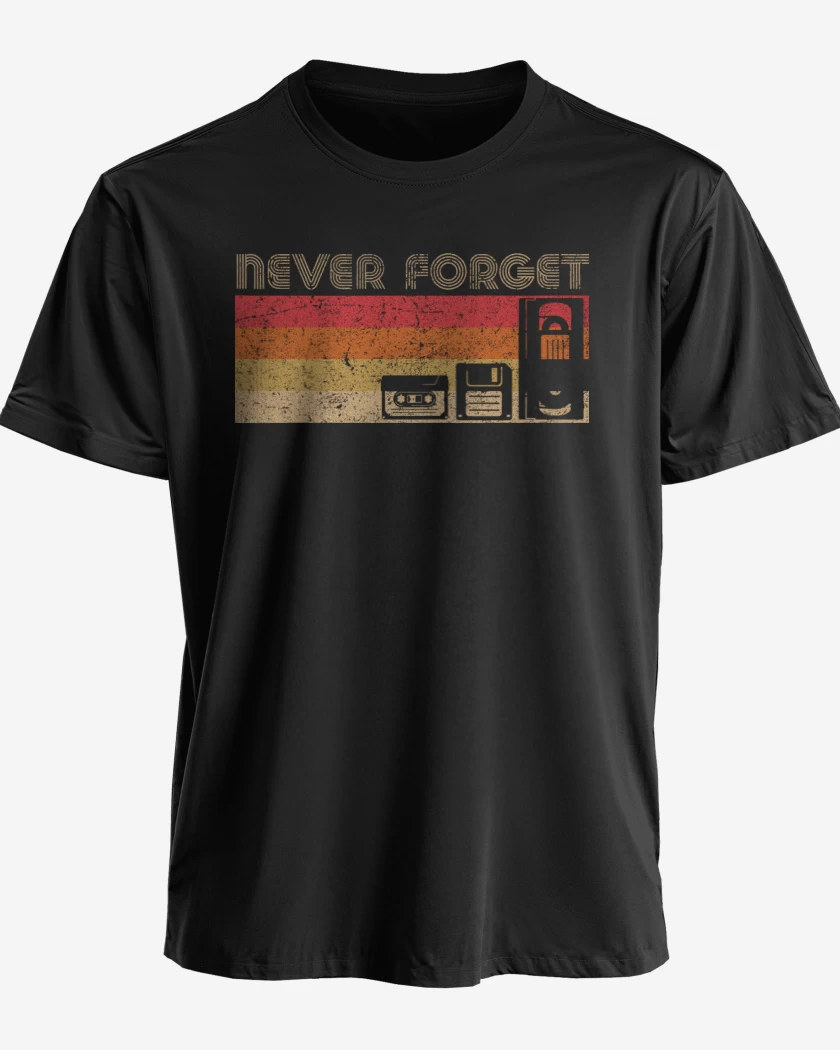 Polera premium Negro de Never forget oleskul