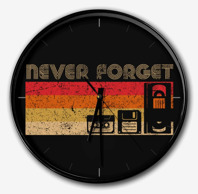 Reloj Negro de Never forget oleskul