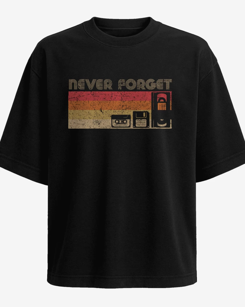 Polera Oversize Never forget oleskul