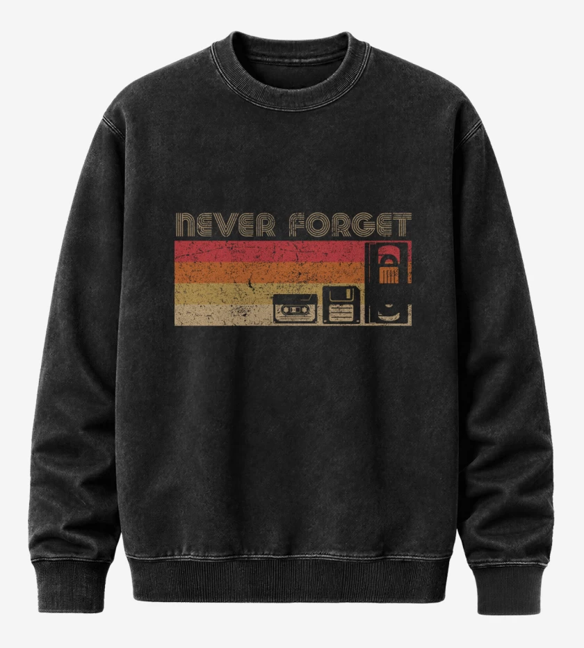 Poleron Polo Acid Wash Negro de Never forget oleskul