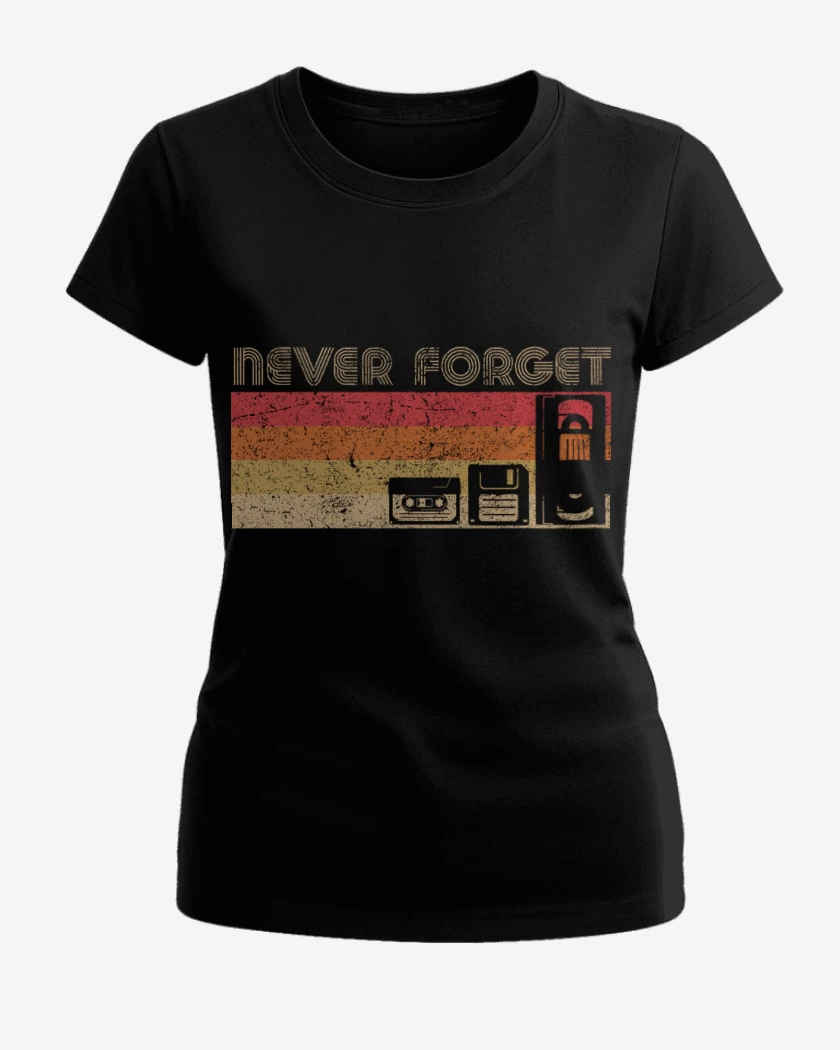 Polera de Mujer Negro de Never forget oleskul