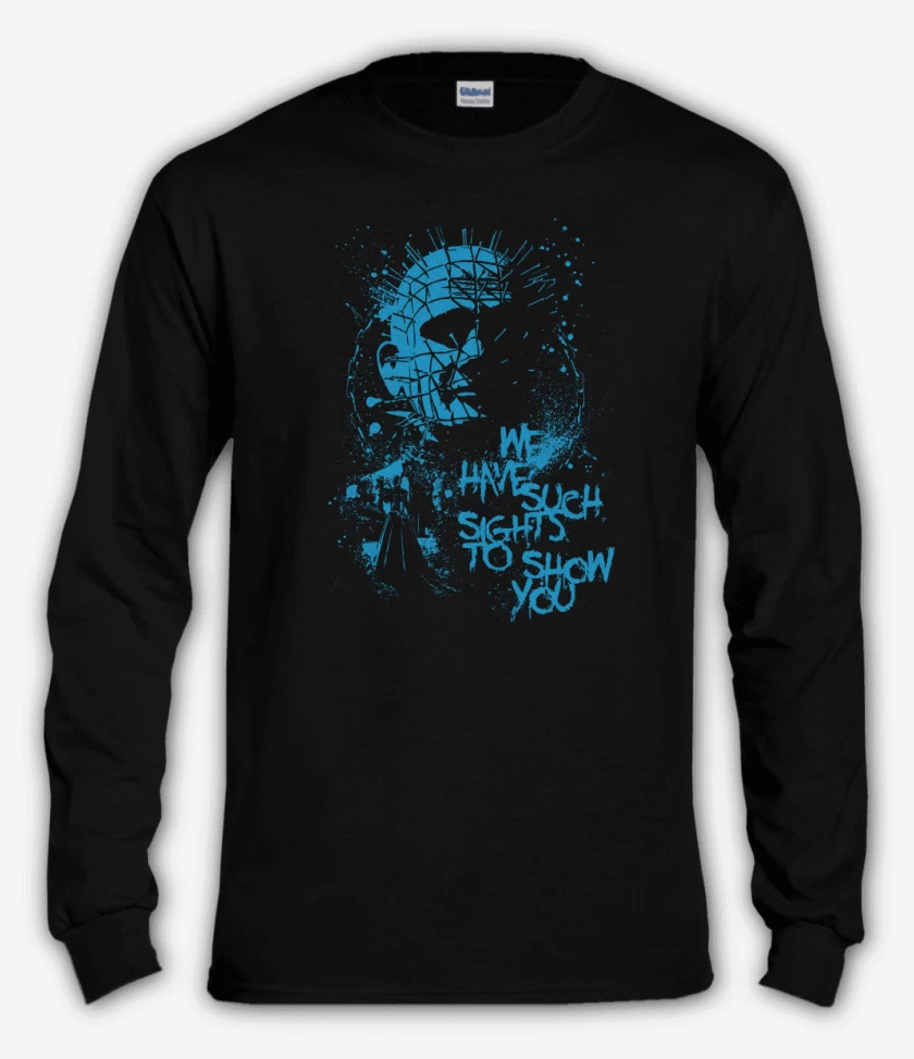 Polera manga larga Negro de Hellraiser