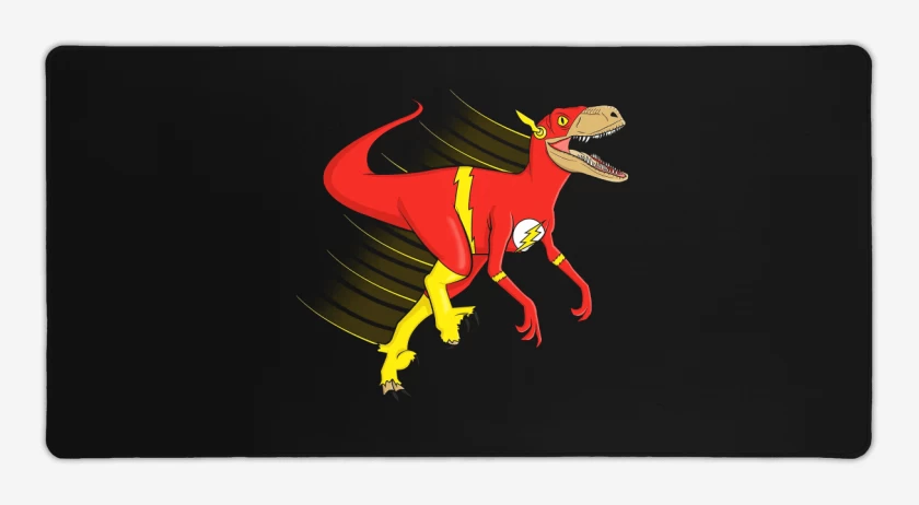 Mouse pad Gamer Negro de Velociflashptor