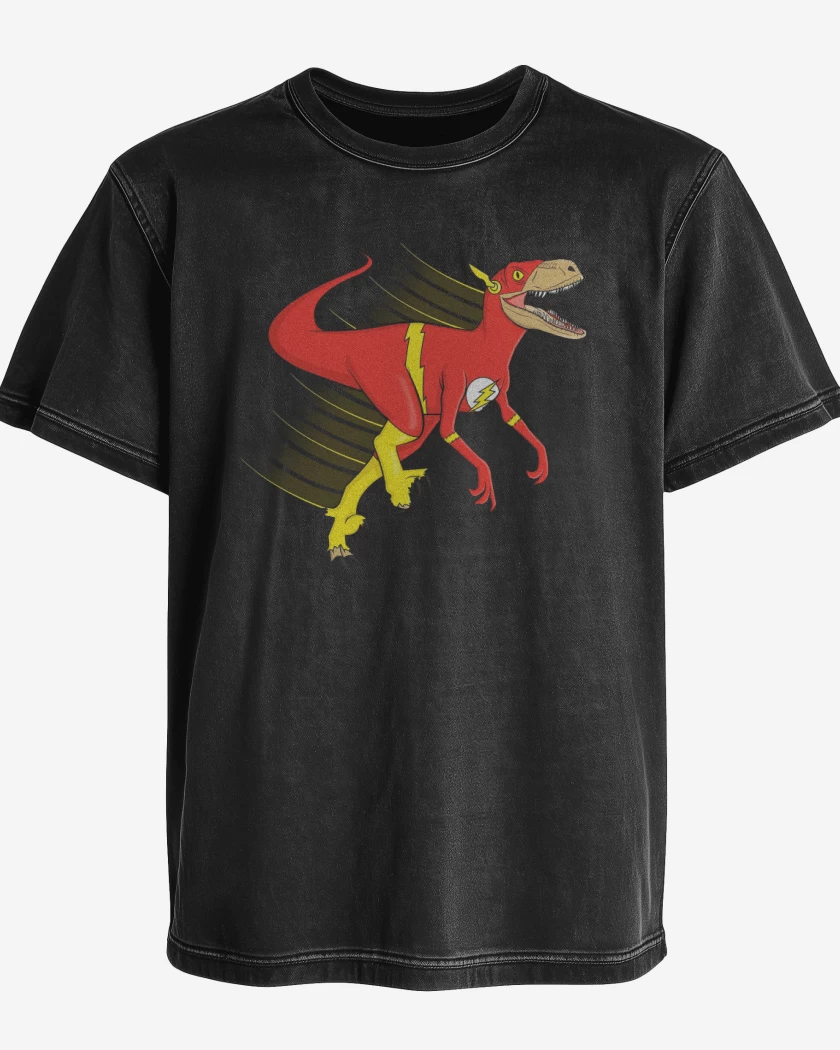 Polera desgastada Velociflashptor