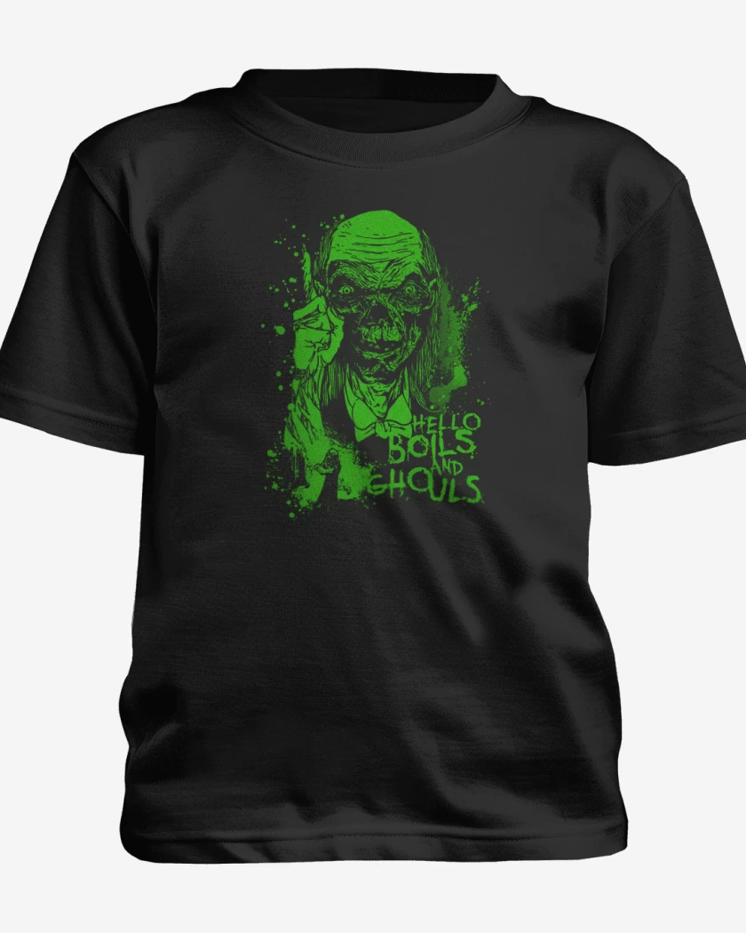 Polera de niño Negro de Cuentos de la Crypta