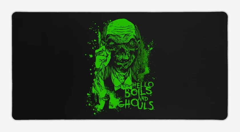 Mouse pad Gamer Negro de Cuentos de la Crypta