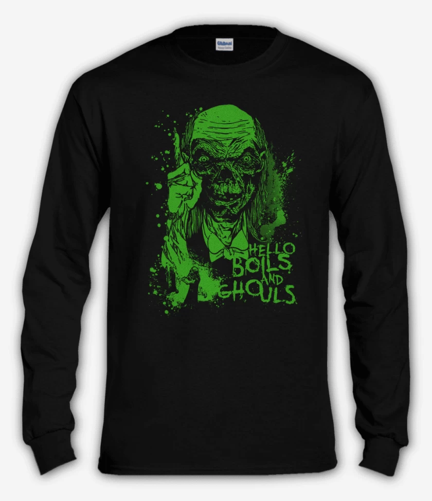 Polera manga larga Negro de Cuentos de la Crypta