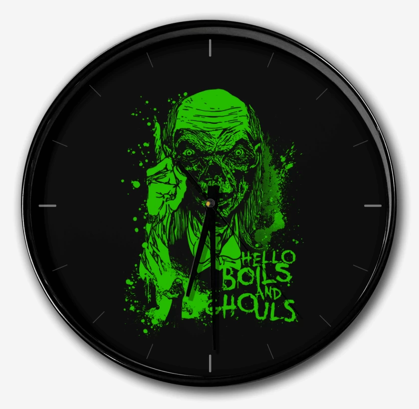Reloj Negro de Cuentos de la Crypta